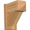 Ekena Millwork Traditional Arts & Crafts Rough Sawn Outlooker, Western Red Cedar, 8"W x 16"D x 16"H OUT08X16X16TRA03RWR - alternate 1